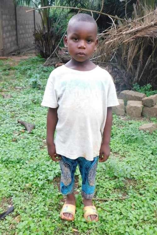 An unsponsored boy named Junior from Togo who lives in an AIDS-affected area, is vulnerable to exploitation and has waited 458 days for a sponsor.