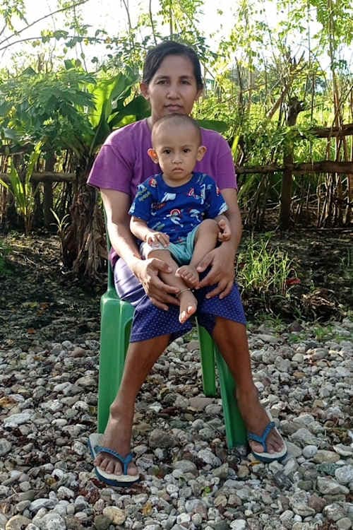 An unsponsored boy named Jastin from Indonesia who has waited 405 days for a sponsor.