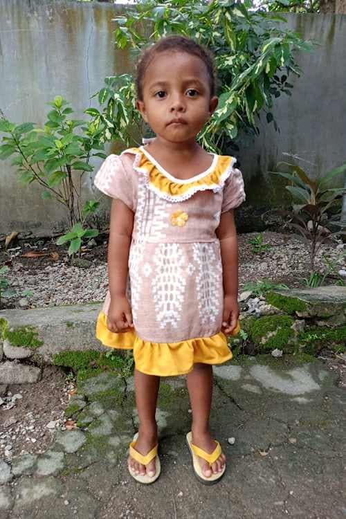 An unsponsored girl named Lia from Indonesia who has waited 403 days for a sponsor.