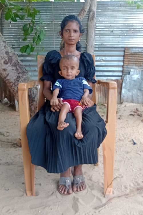 An unsponsored boy named Mathuvijan from Sri Lanka who has waited 481 days for a sponsor.