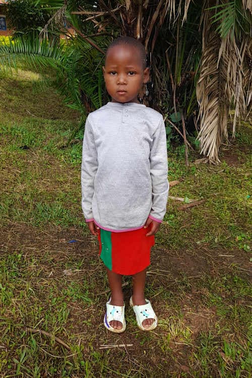 An unsponsored girl named Louise from Rwanda who lives in an AIDS-affected area, is vulnerable to exploitation and has waited 404 days for a sponsor.