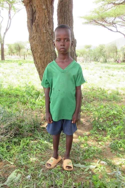 An unsponsored boy named Jeremiah from Kenya who lives in an AIDS-affected area and has waited 474 days for a sponsor.