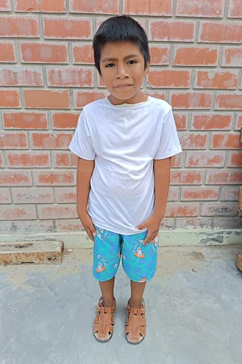 An unsponsored boy named Liam from Peru who has waited 472 days for a sponsor.