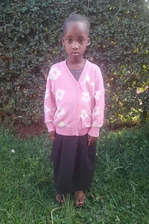 An unsponsored girl named Ishimwe from Rwanda who lives in an AIDS-affected area, is vulnerable to exploitation and has waited 410 days for a sponsor.