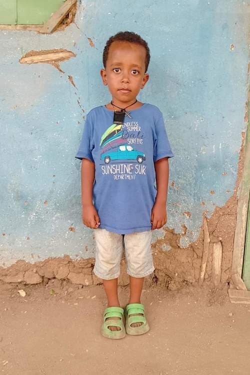 An unsponsored boy named Bisrat from Ethiopia who lives in an AIDS-affected area, is vulnerable to exploitation and has waited 423 days for a sponsor.