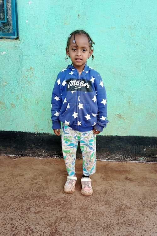 An unsponsored girl named Mihiret from Ethiopia who lives in an AIDS-affected area, is vulnerable to exploitation and has waited 379 days for a sponsor.