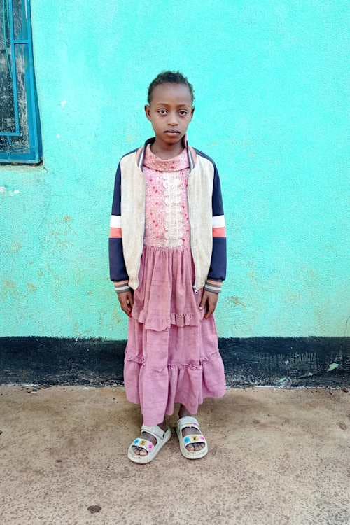 An unsponsored girl named Tezeru from Ethiopia who lives in an AIDS-affected area, is vulnerable to exploitation and has waited 384 days for a sponsor.