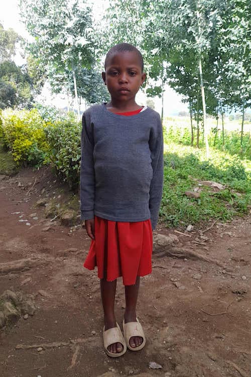An unsponsored girl named Emelyne from Rwanda who lives in an AIDS-affected area, is vulnerable to exploitation and has waited 382 days for a sponsor.