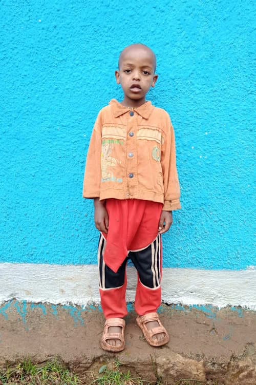 An unsponsored boy named Hameza from Ethiopia who lives in an AIDS-affected area, is vulnerable to exploitation and has waited 424 days for a sponsor.