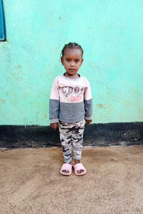 An unsponsored girl named Nahila from Ethiopia who lives in an AIDS-affected area, is vulnerable to exploitation and has waited 379 days for a sponsor.