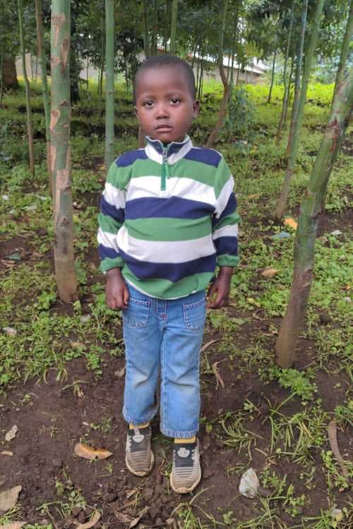An unsponsored boy named Ishema from Rwanda who lives in an AIDS-affected area, is vulnerable to exploitation and has waited 431 days for a sponsor.