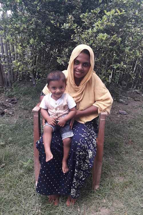 An unsponsored boy named Aiman from Sri Lanka who has waited 443 days for a sponsor.