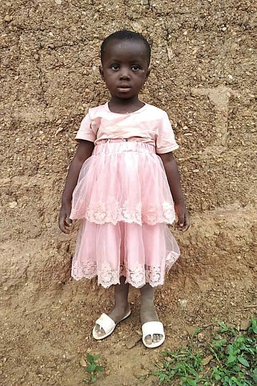 An unsponsored girl named Victorine from Togo who lives in an AIDS-affected area, is vulnerable to exploitation and has waited 378 days for a sponsor.