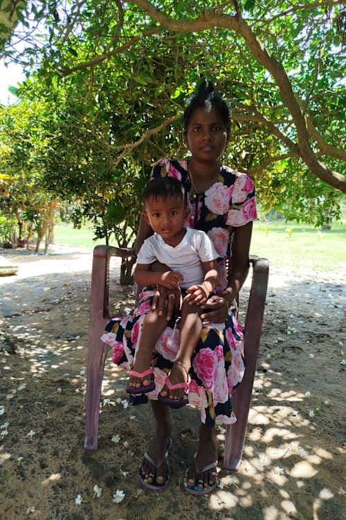 An unsponsored boy named Riyanshan from Sri Lanka who has waited 426 days for a sponsor.