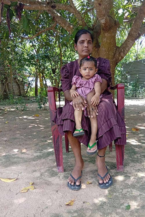 An unsponsored girl named Sharvi from Sri Lanka who has waited 456 days for a sponsor.