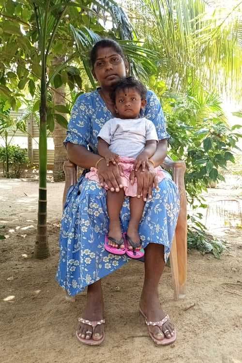 An unsponsored girl named Pavi from Sri Lanka who has waited 456 days for a sponsor.