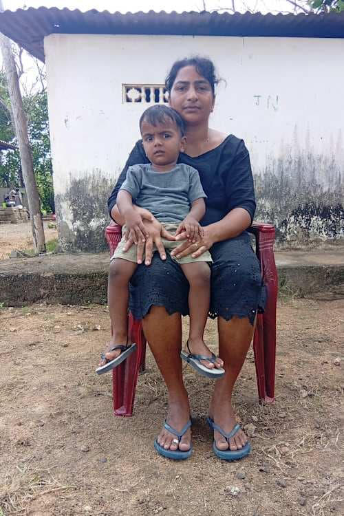 An unsponsored boy named Thuruv from Sri Lanka who has waited 453 days for a sponsor.