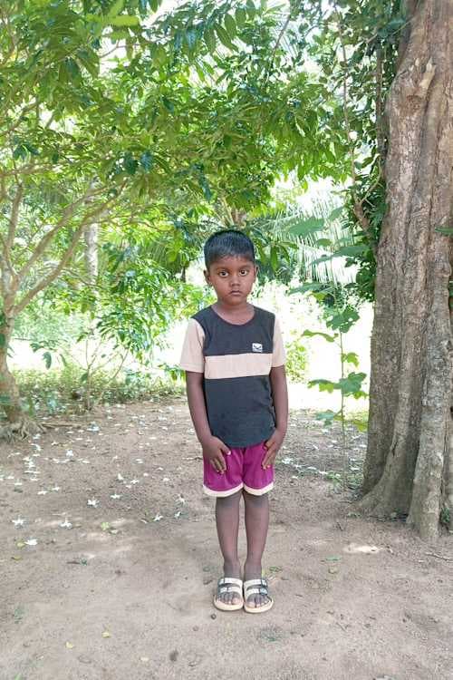 An unsponsored boy named Siththu from Sri Lanka who has waited 406 days for a sponsor.