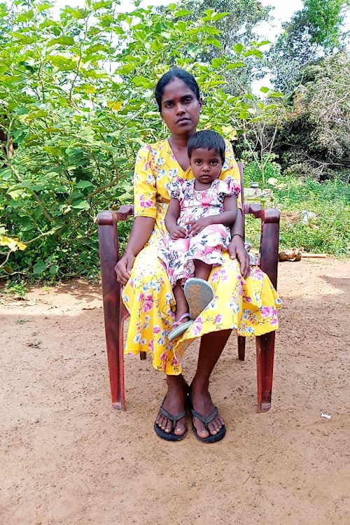 An unsponsored girl named Iniya from Sri Lanka who has waited 362 days for a sponsor.