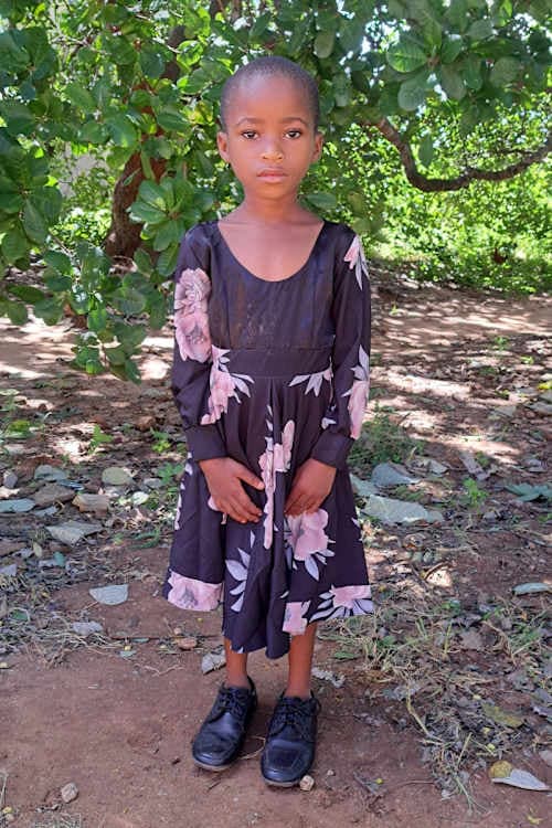 An unsponsored girl named Zulfati from Tanzania who lives in an AIDS-affected area, is vulnerable to exploitation and has waited 382 days for a sponsor.