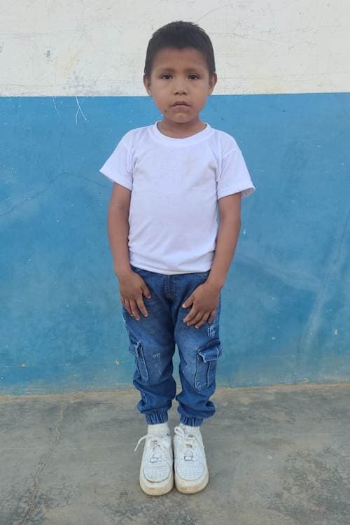 An unsponsored boy named Jhas from Peru who has waited 416 days for a sponsor.