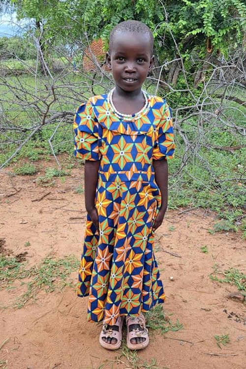 An unsponsored girl named Angela from Tanzania who lives in an AIDS-affected area, is vulnerable to exploitation and has waited 389 days for a sponsor.