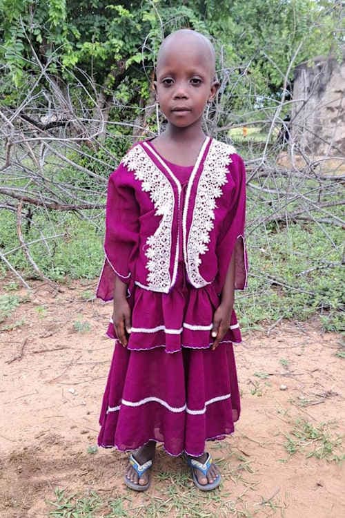 An unsponsored girl named Safina from Tanzania who lives in an AIDS-affected area, is vulnerable to exploitation and has waited 388 days for a sponsor.