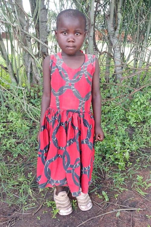An unsponsored girl named Mwalu from Tanzania who lives in an AIDS-affected area, is vulnerable to exploitation and has waited 412 days for a sponsor.