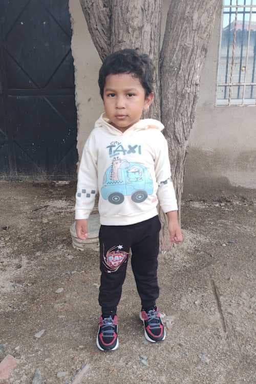 An unsponsored boy named Joel from Colombia who has waited 458 days for a sponsor.