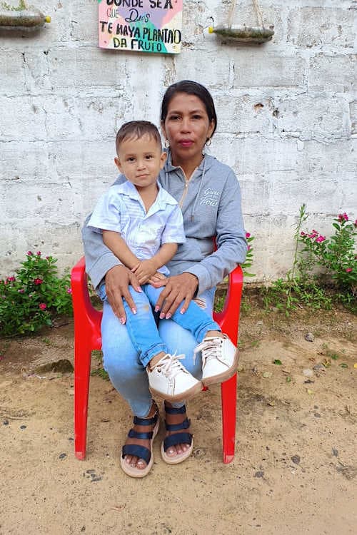 An unsponsored boy named Jonas from Colombia who has waited 459 days for a sponsor.