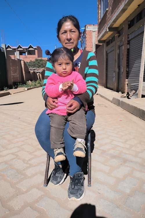 An unsponsored girl named Mayli from Bolivia who has waited 410 days for a sponsor.