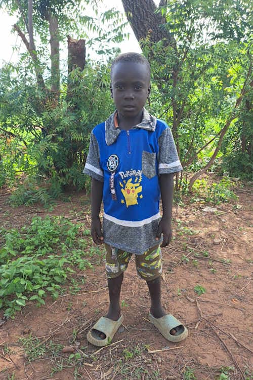 An unsponsored boy named Abdul-Hakim from Ghana who lives in an AIDS-affected area and has waited 438 days for a sponsor.