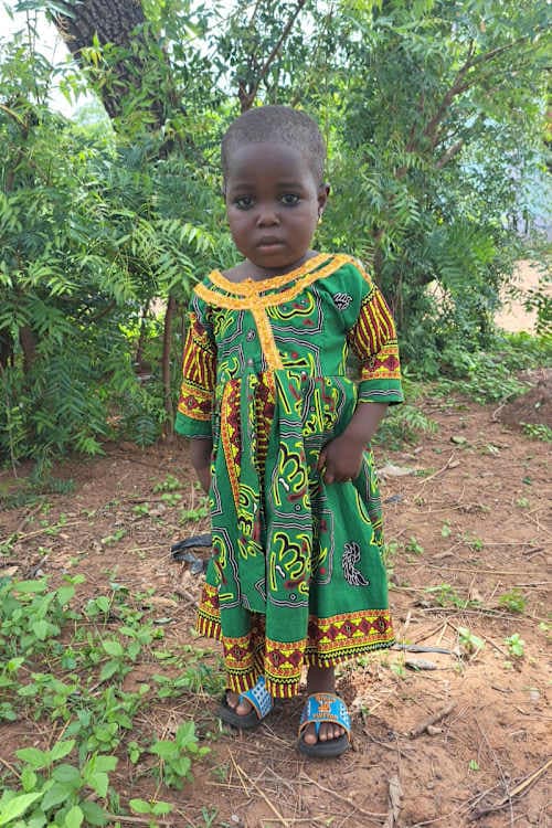 An unsponsored girl named Mariam from Ghana who lives in an AIDS-affected area and has waited 356 days for a sponsor.