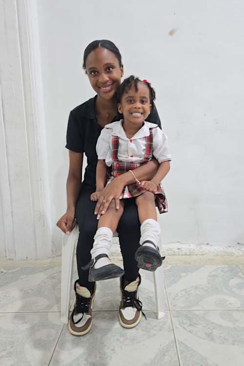 An unsponsored girl named Dulce from Colombia who has waited 417 days for a sponsor.