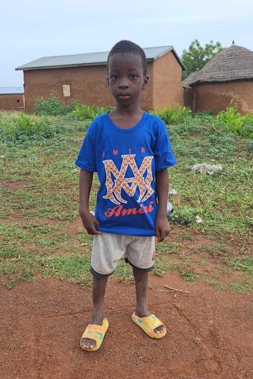 An unsponsored boy named Abdul Hafiz from Ghana who lives in an AIDS-affected area and has waited 405 days for a sponsor.