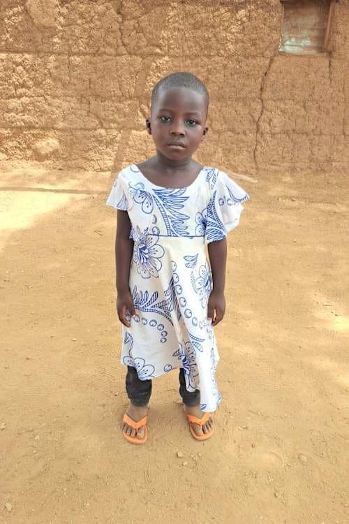An unsponsored girl named Wafiratu from Ghana who lives in an AIDS-affected area and has waited 342 days for a sponsor.