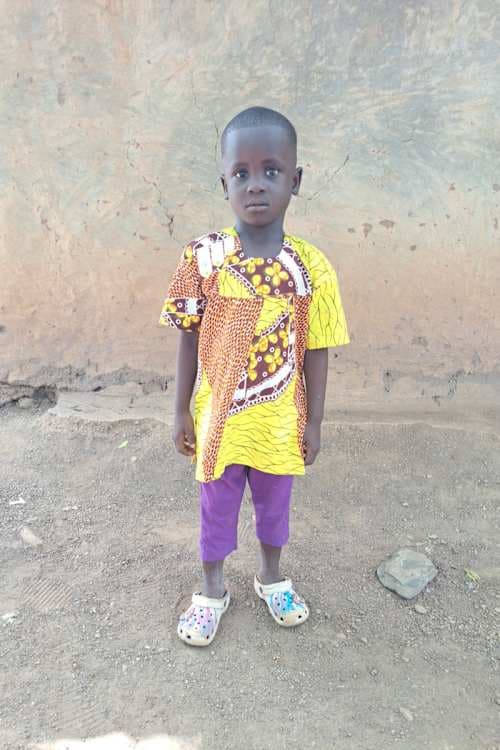 An unsponsored boy named Federic from Ghana who lives in an AIDS-affected area and has waited 382 days for a sponsor.