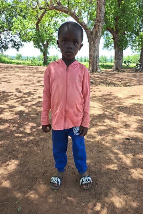An unsponsored boy named Bigrini from Ghana who lives in an AIDS-affected area and has waited 430 days for a sponsor.