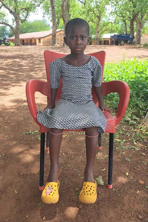 An unsponsored girl named Nora from Ghana who lives in an AIDS-affected area and has waited 430 days for a sponsor.