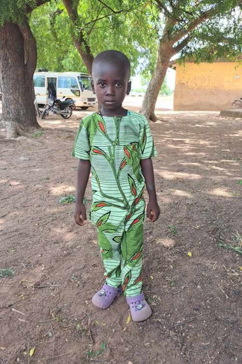An unsponsored boy named Uwumboranan from Ghana who lives in an AIDS-affected area and has waited 334 days for a sponsor.