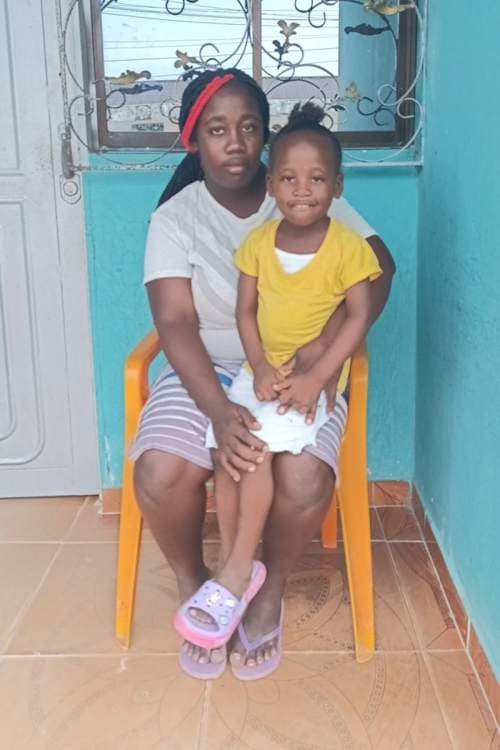 An unsponsored girl named Freilith from Colombia who has waited 438 days for a sponsor.