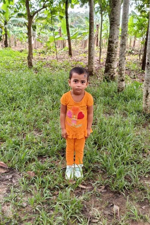 An unsponsored girl named Rimi from Bangladesh who is vulnerable to exploitation and has waited 344 days for a sponsor.
