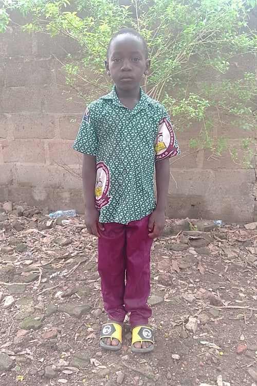 An unsponsored boy named Abdias from Burkina Faso who lives in an AIDS-affected area, is vulnerable to exploitation and has waited 585 days for a sponsor.