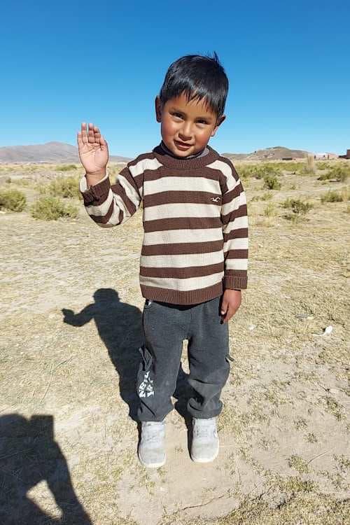 An unsponsored boy named David from Bolivia who has waited 579 days for a sponsor.