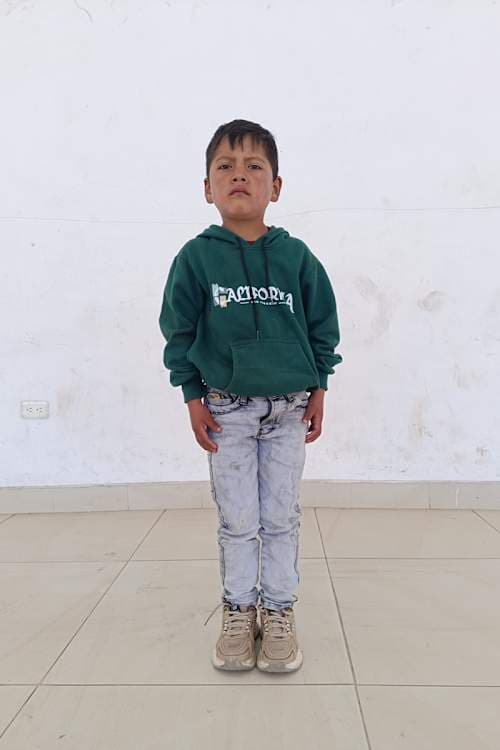 An unsponsored boy named Jorddy from Ecuador who has waited 514 days for a sponsor.