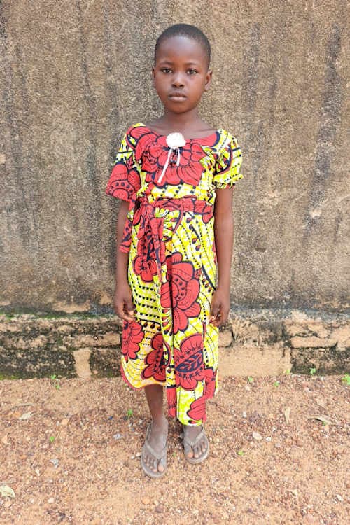 An unsponsored girl named Denise from Togo who lives in an AIDS-affected area, is vulnerable to exploitation and has waited 593 days for a sponsor.