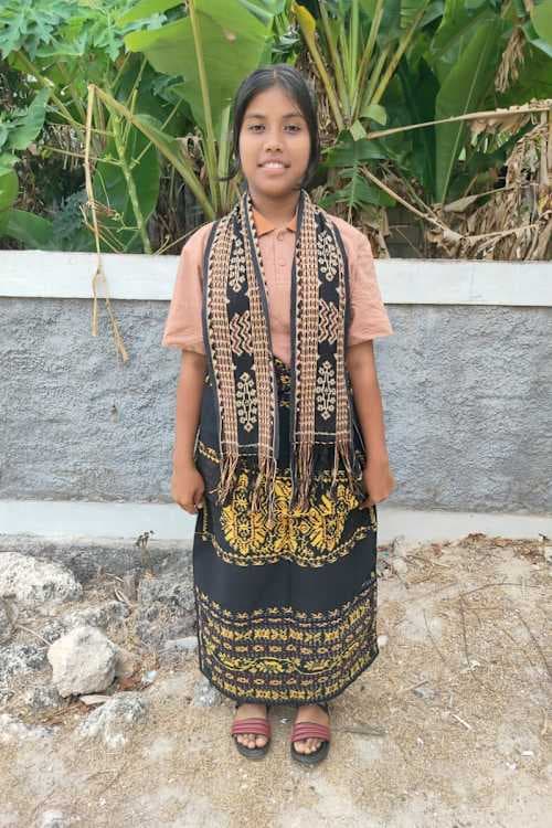 An unsponsored girl named Intan from Indonesia who has waited 336 days for a sponsor.