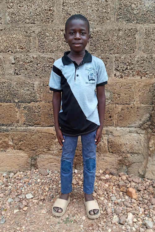 An unsponsored boy named Daniel from Togo who lives in an AIDS-affected area, is vulnerable to exploitation and has waited 465 days for a sponsor.