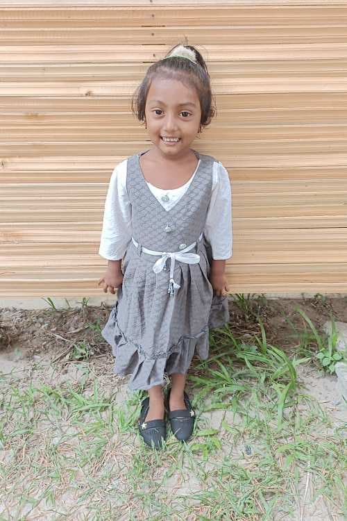 An unsponsored girl named Sashmika from Sri Lanka who has waited 536 days for a sponsor.
