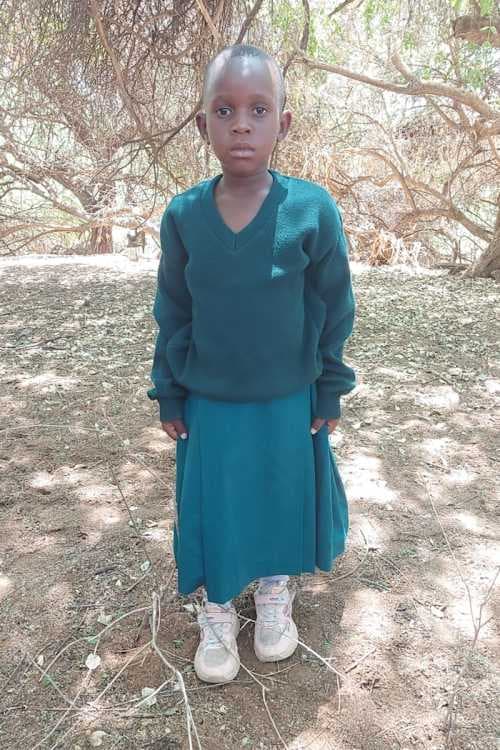 An unsponsored girl named Happiness from Tanzania who lives in an AIDS-affected area, is vulnerable to exploitation and has waited 475 days for a sponsor.
